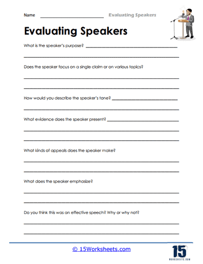 Evaluating Speakers #10