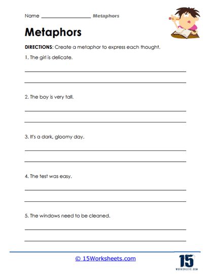 Express Your Thoughts Worksheet