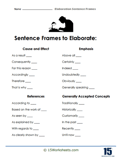 Elaboration Sentences #10