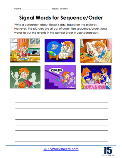 Signal Word Worksheets