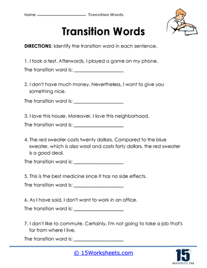 Transition Words #10