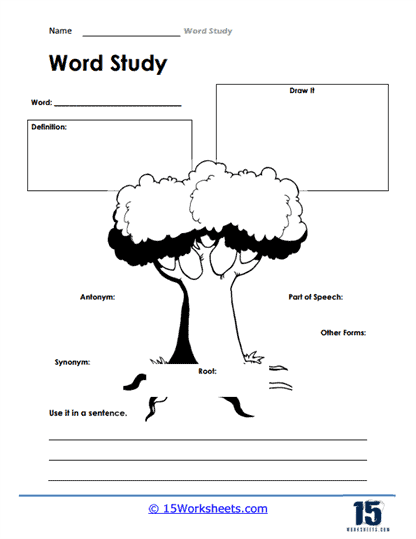 Word Study Worksheets