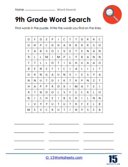 Word Searches #10