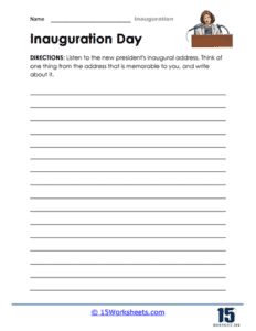 Inauguration Day Worksheets - 15 Worksheets.com