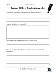 Salem Witch Trials Worksheets - 15 Worksheets.com