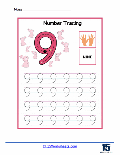 Number Tracing #10