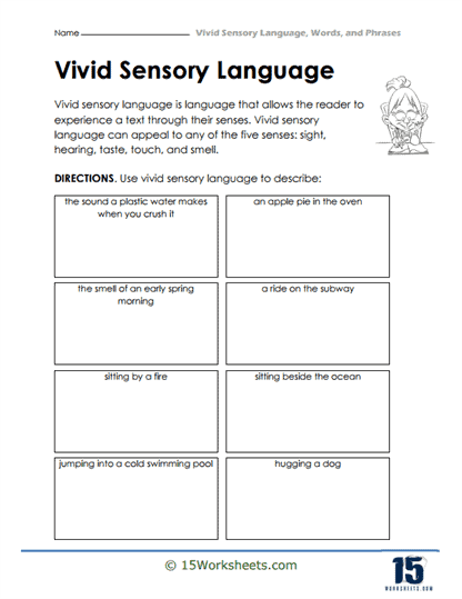 Vivid Sensory Language #10