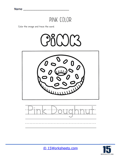 Doughnut Writing Worksheet