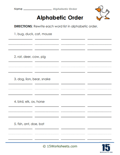 Write Order Worksheet