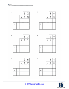 Long Math Sheets Long Multiplication Worksheets | Build Product Fluency - 15 Worksheets.com
