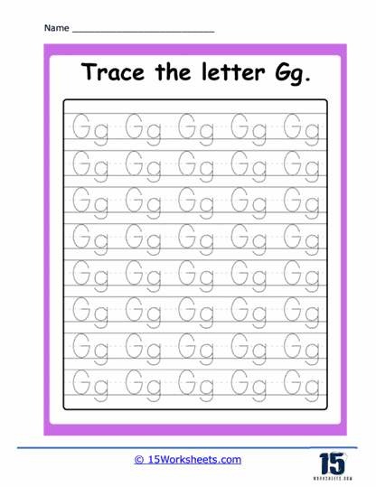 Trace Gg Worksheet
