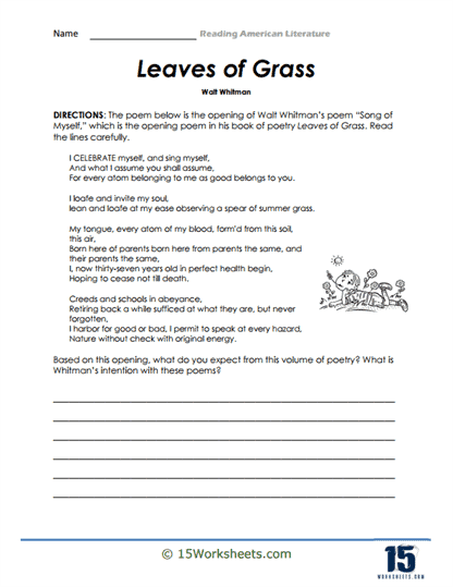 American Literature Worksheets - 15 Worksheets.com