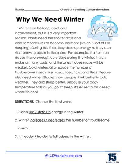 Why We Need Winter