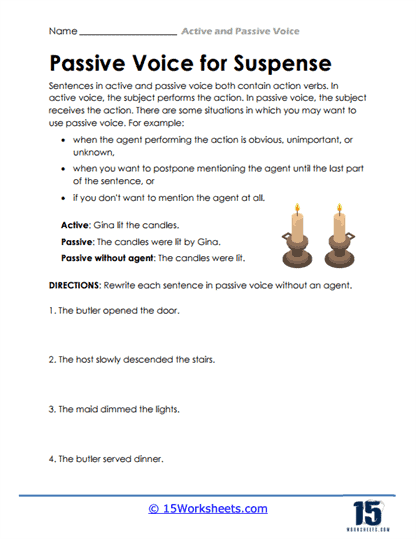 Passive Voice for Suspense