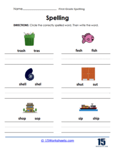 1st Grade Spelling Words Worksheets - 15 Worksheets.com