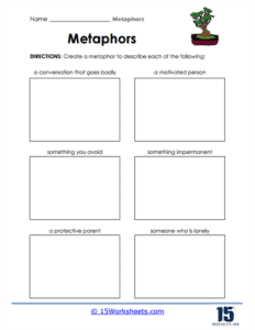 Metaphors Worksheets - 15 Worksheets.com