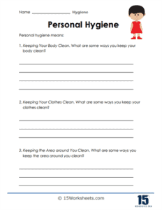 Personal Hygiene Worksheets - 15 Worksheets.com