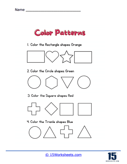 Color By Directions Worksheet