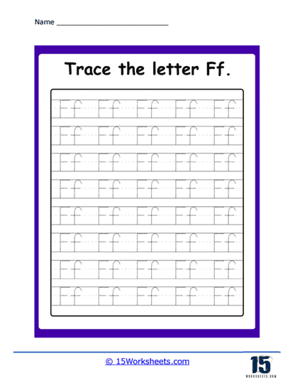 Trace Your Fs Worksheet