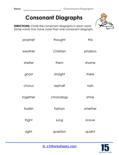 Consonant Digraph Sleuths