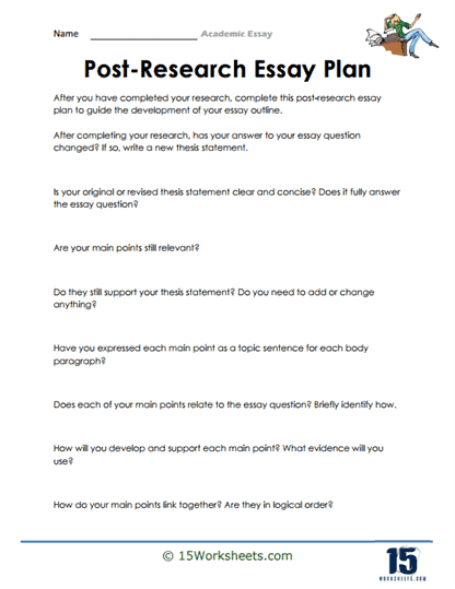 Post-Research Essay Plan