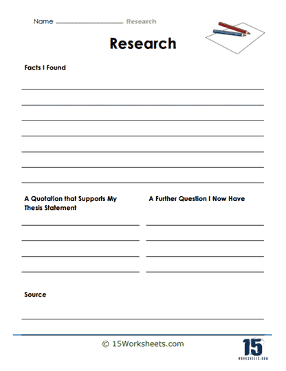 online research worksheets