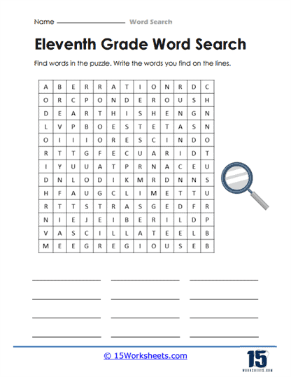 Word Searches #12