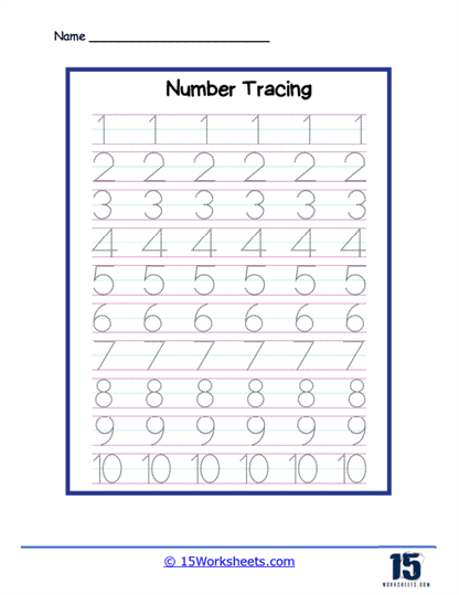 Number Tracing #12