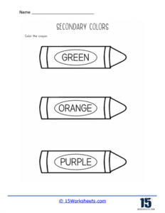 Secondary Colors Worksheets - 15 Worksheets.com