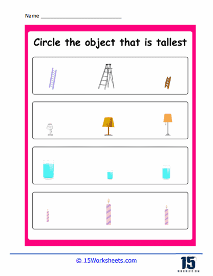 Who is Tall? Worksheet