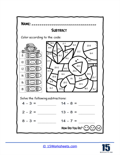Bird of Differences Worksheet