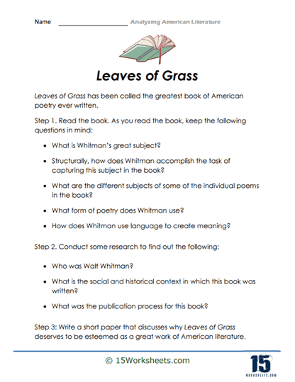 Unpacking Leaves Of Grass