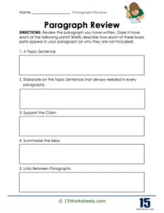 Paragraph Review Worksheets - 15 Worksheets.com