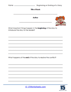 Beginning Or Ending Of A Story Worksheets - 15 Worksheets.com