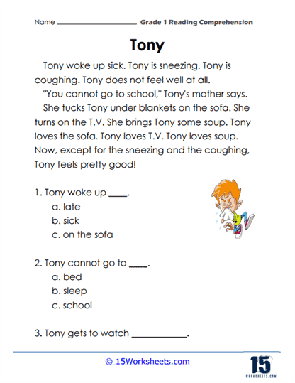 Tony's Sick Day