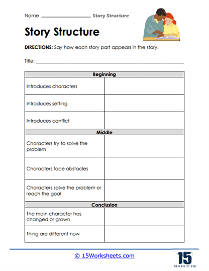 Story Structure Worksheets