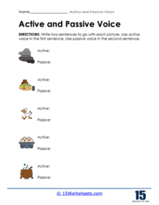 Active and Passive Voice Worksheets - 15 Worksheets.com
