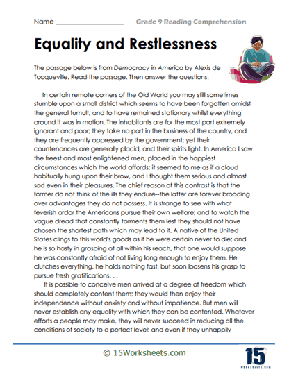 Equality And Restlessness