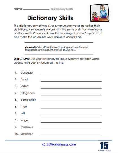 Dictionary Skills #13