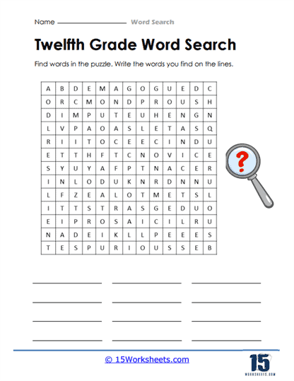 Word Searches #13