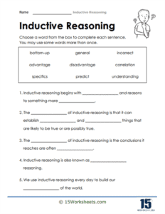 Inductive Reasoning Worksheets - 15 Worksheets.com