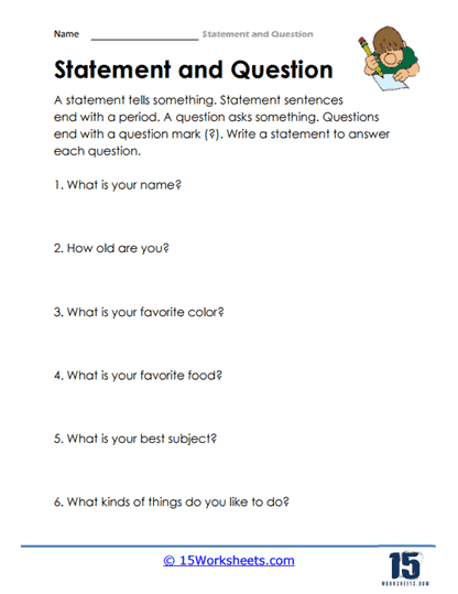 Statements and Questions #13
