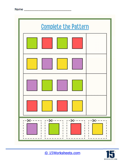 Cut and Paste Shapes Worksheet