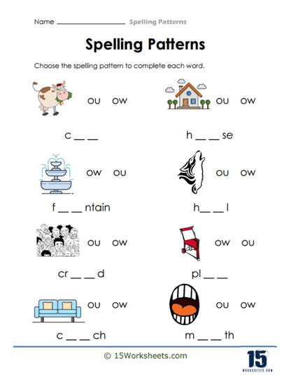 Spelling Patterns Worksheets