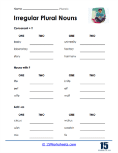 Plurals Worksheets - 15 Worksheets.com