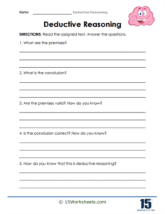 Deductive Reasoning Worksheets - 15 Worksheets.com