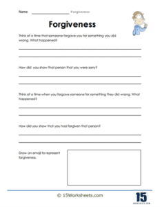 Forgiveness Worksheets - 15 Worksheets.com