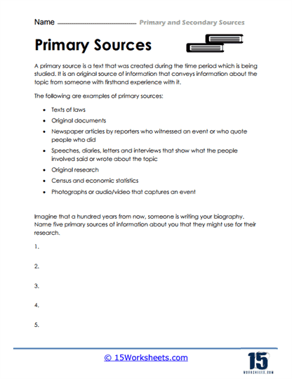 Primary and Secondary Sources #14