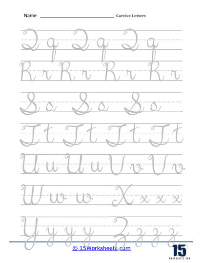 Cursive Letters #14