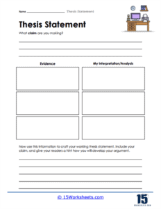 Thesis Statements Worksheets - 15 Worksheets.com